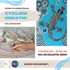 atelier creatif pour la gestion du stress - art aborigène australien