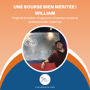 William, récipiendaires d'une bourse de formation du CJE - 2021-2022