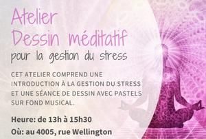 Atelier de dessin méditatif 28 septembre 2022 au CJE de Verdun